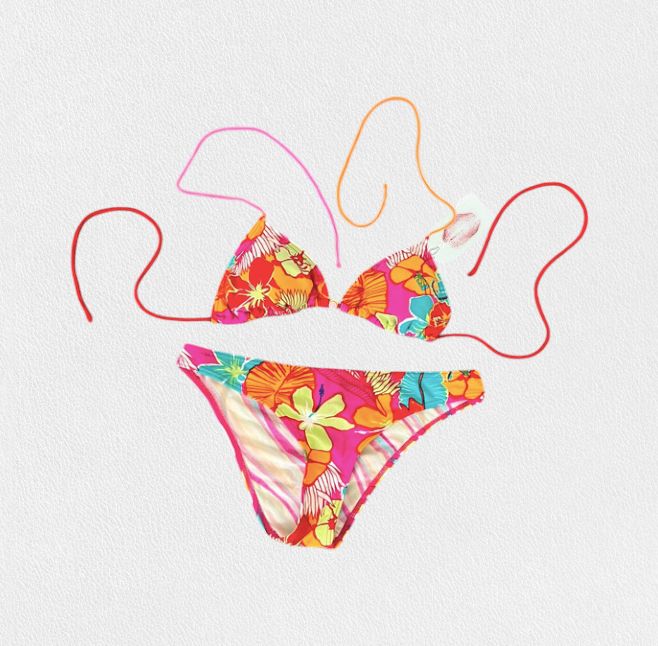 Unknown y2k tropical bikini set🌺💛 product image